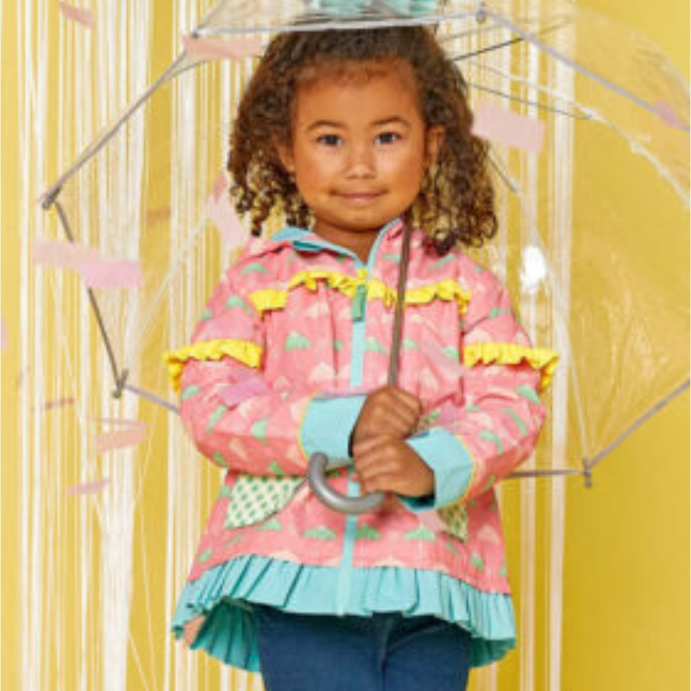 Matilda Jane Pink and Blue Kids Raincoat